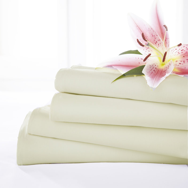Percale Flat Sheet, Kingsize (5'), Ivory