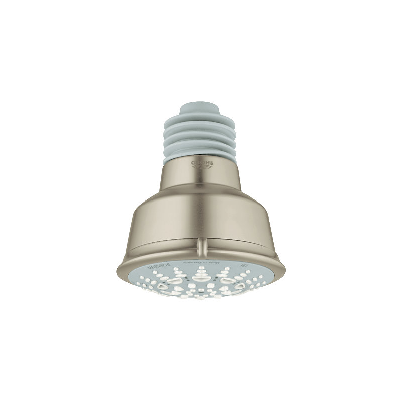 Relexa Rustic Shower Head, Brushed Nickel