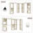 120" × 39“ Closet System With Door And Wooden Drawers(Adjustable Width)-2061721203