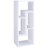 Versatile White Bookcase With 15.63 Inches Width For Compact Spaces Open Back Easy Wiring In Office
