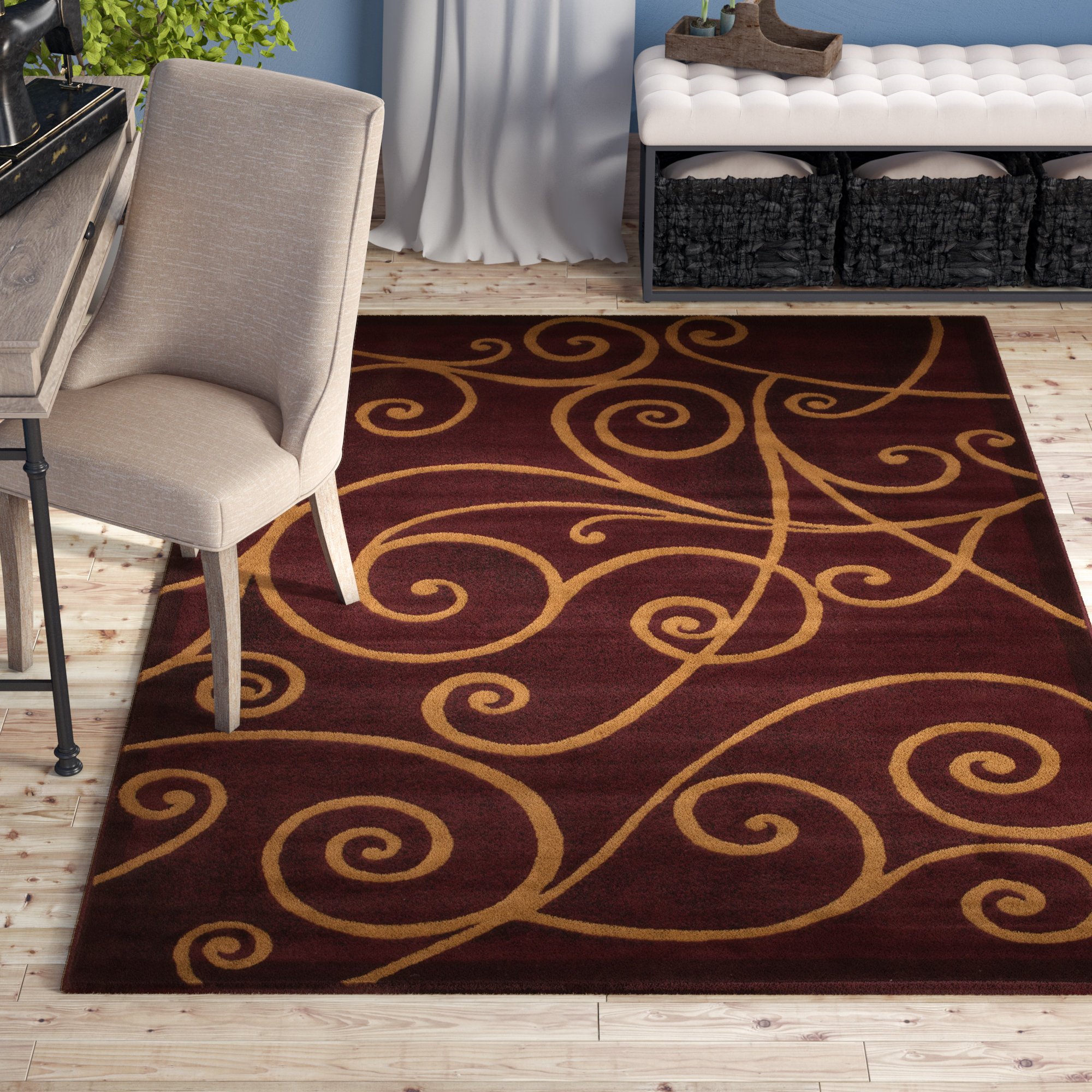 Winston Porter Whitaker Abstract Rug & Reviews Wayfair