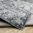 Soloman Oriental Machine Washable Non-Skid Blue/Ivory Area Rug Mat-384787596