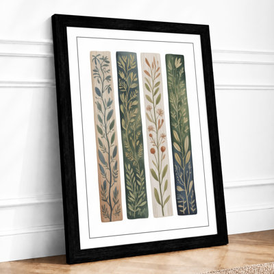 Pattern Study Botanical - Framed Print