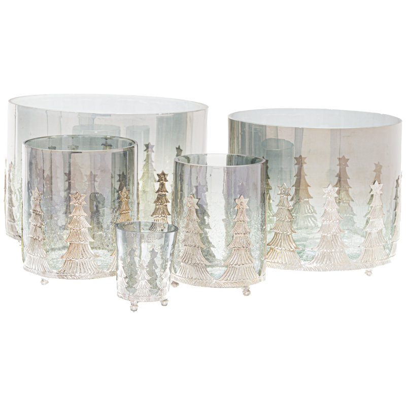 Wood Tabletop Votive Holder, 20.32cm H x 15.24cm W x 15.24cm D