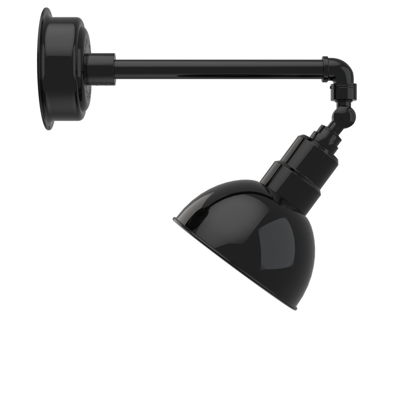 Luminaire de grange d’extérieur à del blackspot, Noir, H 14,13 po x l 8 po x P 20,5 po