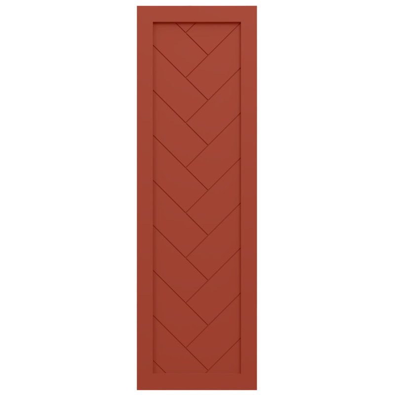 Volets à panneau plat, 54", Feuilles colorées, 15"