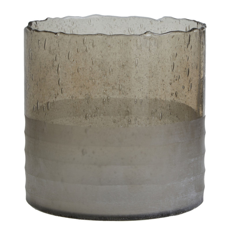 Glass Tabletop Tealight Holder, 15cm H x 15.50cm W x 15.50cm D