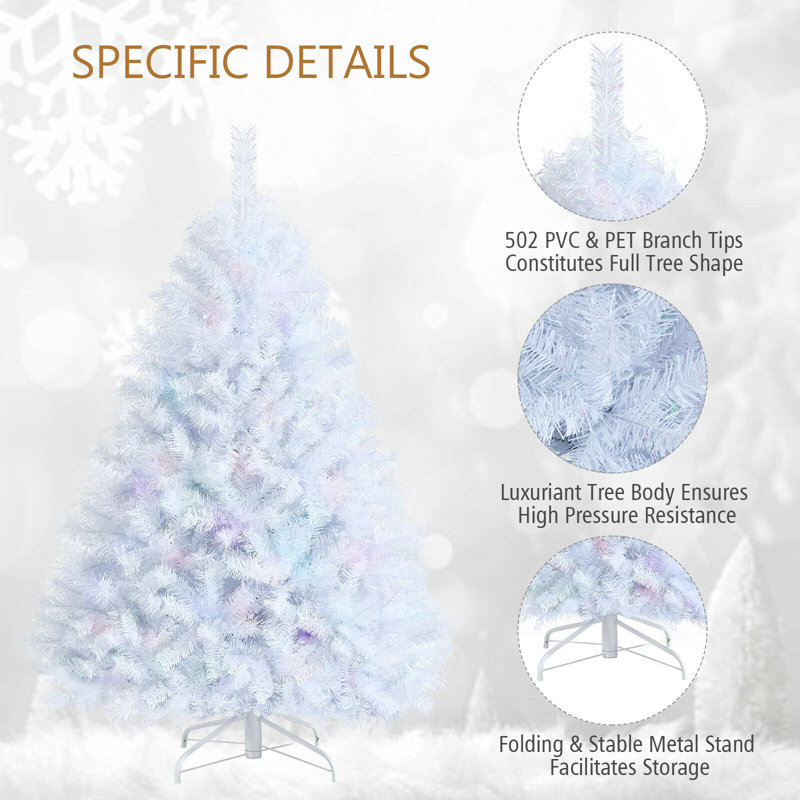 Extra Full White Pine Christmas Tree, 5' H