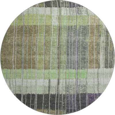 Premium Machine Washable Millbrook AMF1962 Stripes Rug