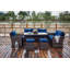 Ensemble de conversation en osier / rotin pour 6 personnes avec coussins-876315981-876315971