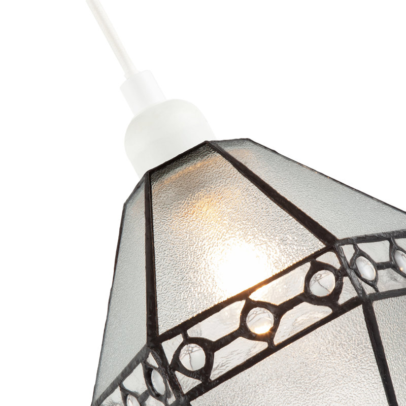 19cm H Glass Novelty Pendant Shade ( No Direct Attachment Method ) in Black