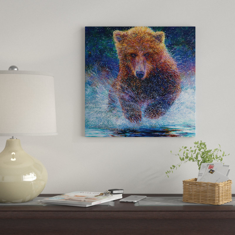 « arctos » par iris scott, reproduction d’impression sur toile tendue, H 12 po x l 12 po x P 0,75 po, Toile tendue