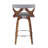 Betuel Swivel Upholstered Counter Stool with Solid Wood Frame-87416075