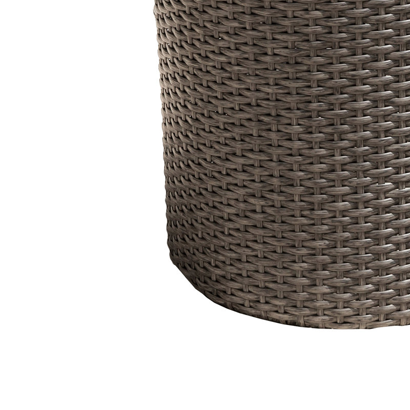 Table d'appoint d'extérieur Splendid - gris, structure stable gris, fer