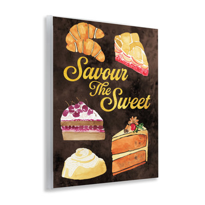 Savour The Sweet Dessert Wall Plaque, design by Hillary Holt