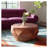 Solid Wood Round Modern Coffee Table – 29.5″ W Drum Design, Walnut Finish, Small Coffee Table for Living Room-1722144335-1719256568