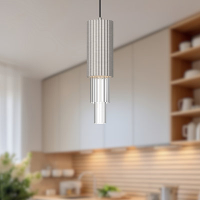 Luminaire suspendu cylindrique à DEL Bordeaux