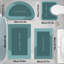 Ensemble de tapis de salle de bain 4 pièces-315605886