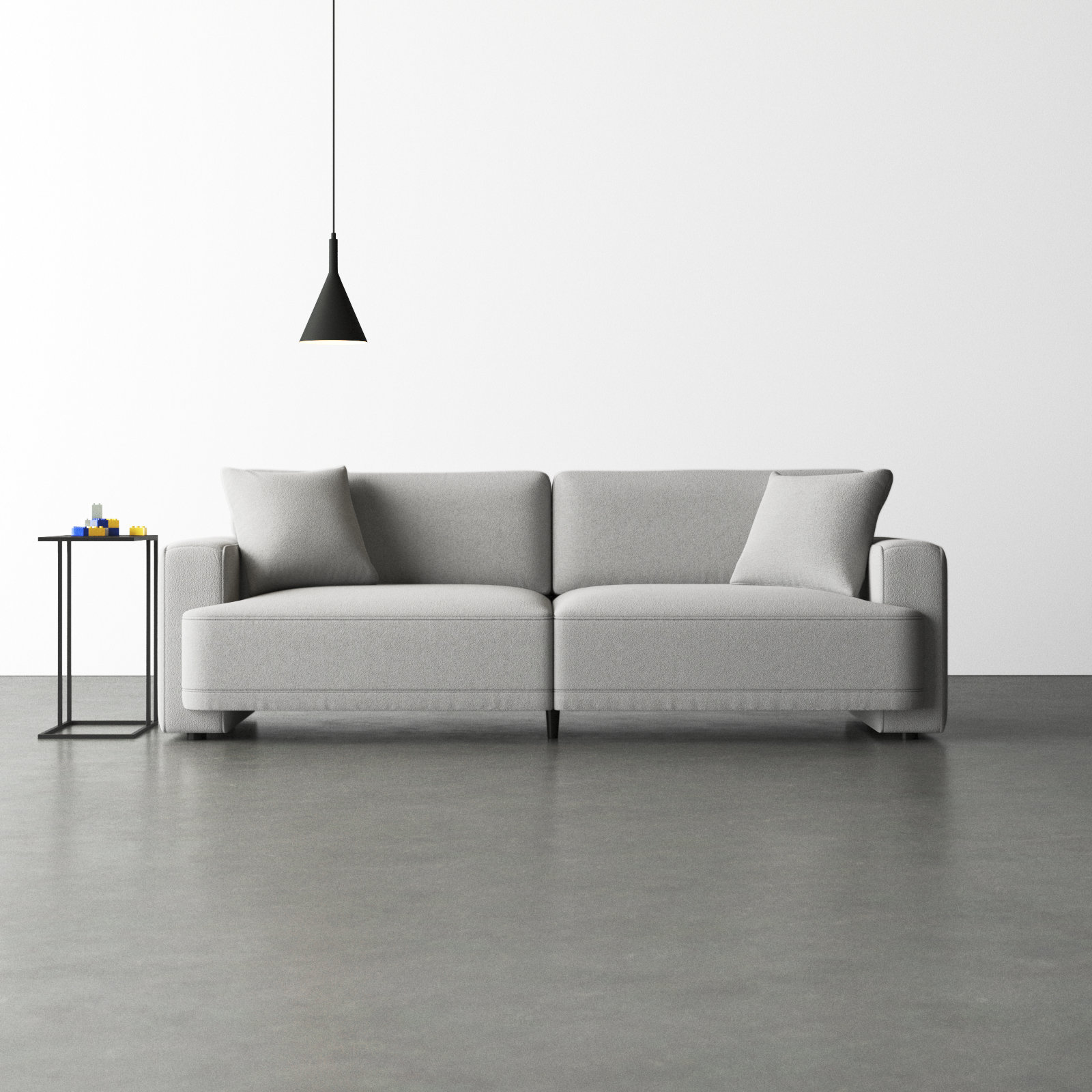 Ives 90" Linen Sofa, Elite Dove Performance