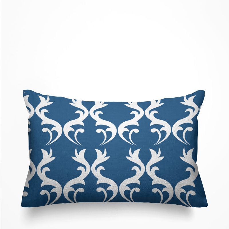 Housse et insert de coussin d'extérieur Galton, Bleu pigeon