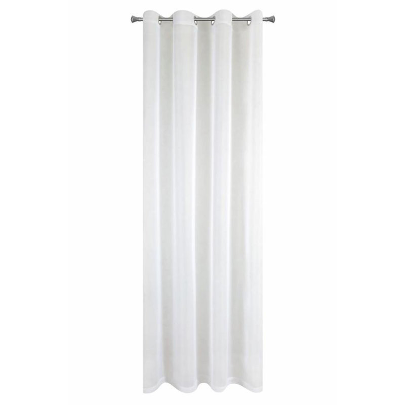 Lucy Eyelet Single Curtain, White