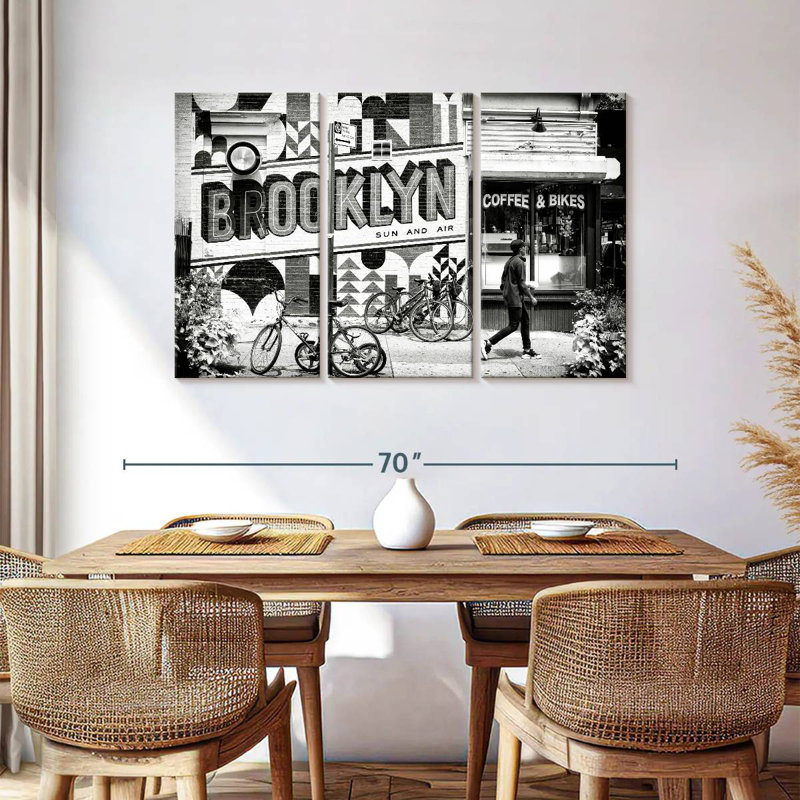 Syd Brooklyn Coffee, 36" H x 57" W