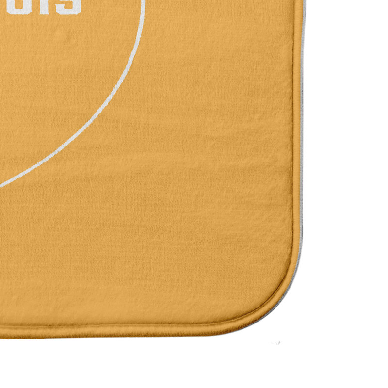 Tapis de bain Emily Gone, H 18 po x L 30 po, Jaune