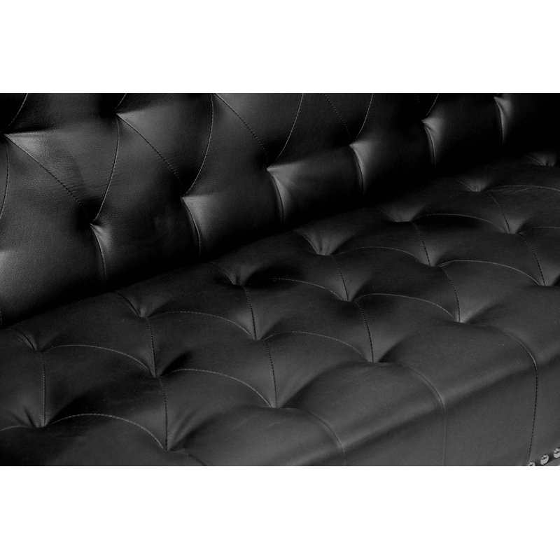 Palafox Twin 68.5'' Faux Leather Convertible Sofa