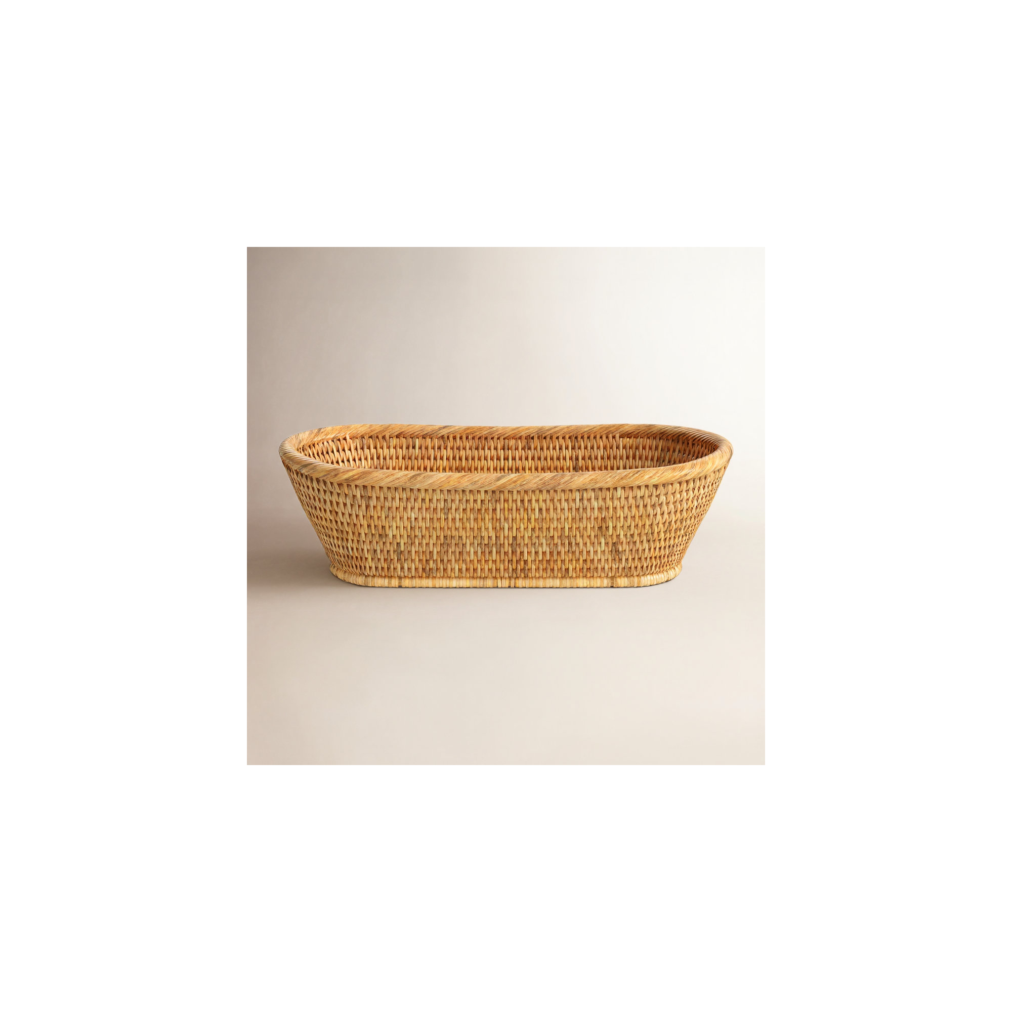 Sampson Handmade Decorative Basket 1, Honey Brown