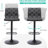 Tufted Fabric Bar Stools Set of 2, Adjustable Swivel Counter Height Barstools with Back, Upholstered Armless Airlift Bar Chairs for Kitchen Dining Cafe-33198492-118611198-118611200