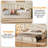 Upholstered Twin Size Daybed With Adjustable Height Pop Up Trundle Twin Bed And USB & Type-C Charging Port, Day Bed Frame With 2 Side Pockets, No Box-Spring Needed-1945604750