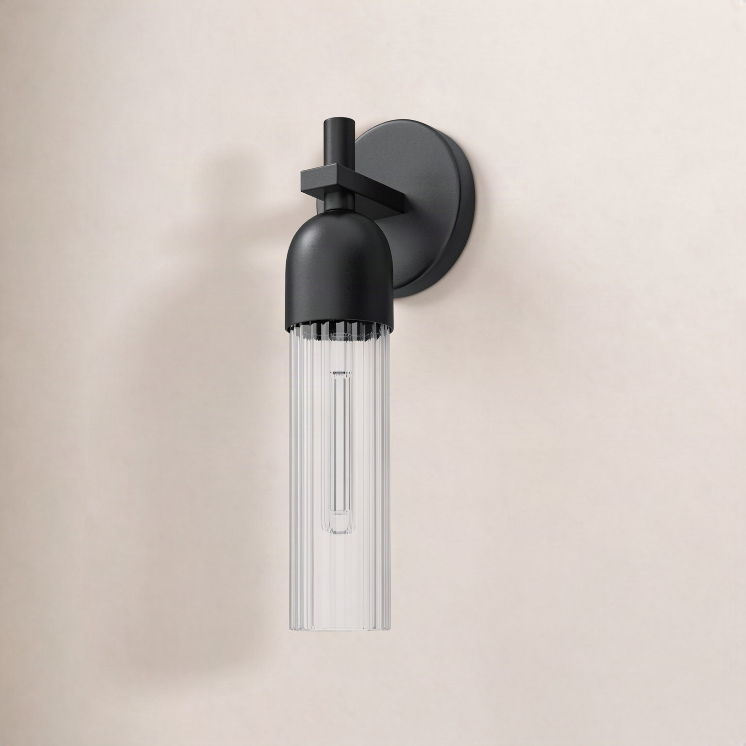 Morant Single Dimmable Vanity Light, Black