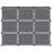 vidaXL Storage Cube Organizer Black Polypropylene 9 cubes Modular