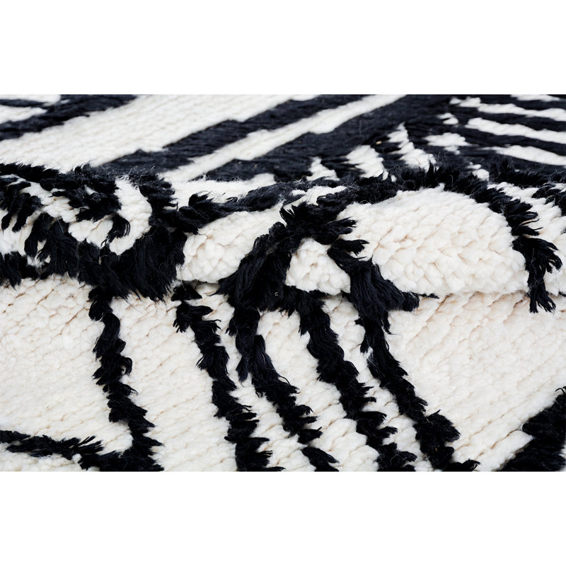 Wool Moroccan Area Rug, Rectangle 8' x 10'