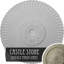 Médaillon de plafond Endurathane Naple, DO 37 1/2 po x P 3 3/8 po (convient aux auvents jusqu'à 3 3/8 po), fini étain peint à la main-28585023