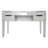 SlayStation Aria Premium Mirrored Vanity Table with Clear Glass Top, Makeup Desk with Mirrored Side Panels, Drawers, and Legs-39955933