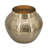 13.5x13.5x11.5" Aluminum Chisel Flower Vase, Gold-377094820