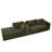 Modular Sectional Sofa with Corduroy Fabric and Sponge Structure-117441648