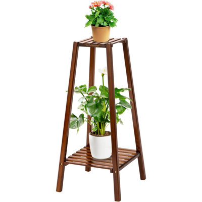 Arvile 2-Tier Bamboo Plant Stand
