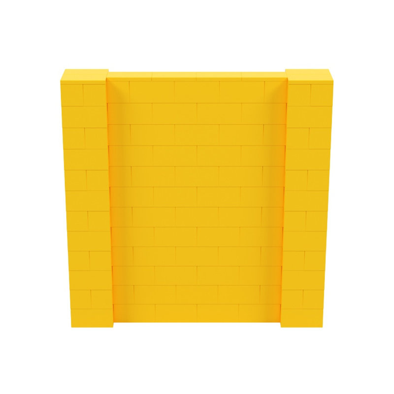 Cloison 1 panneau autoportante, Jaune, H 72 po x l 72 po x P 12 po