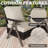 Polyethylene (PE) Wicker Outdoor Patio Sofa with Cushions-2050764431