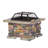 28" Concrete Wood Burning Outdoor Fire Pit Table With Lid-533604021