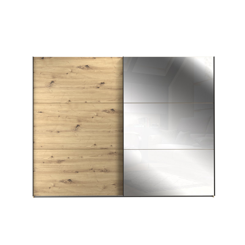 Charleen 2 Door Manufactured Wood Wardrobe