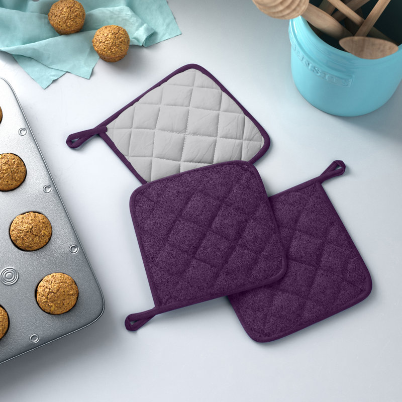 Ensemble de porte-casseroles 3 pièces Damontray, Aubergine