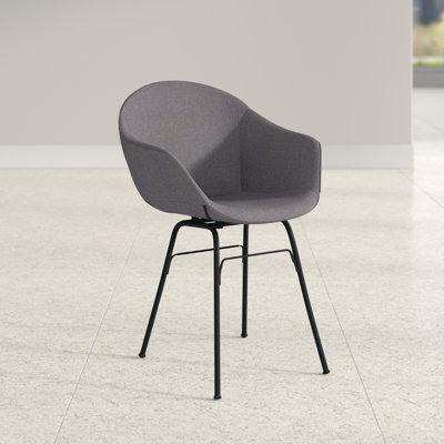 Adairis Polyester/Polyester Blend Seat Waiting Room Chair with Metal Frame