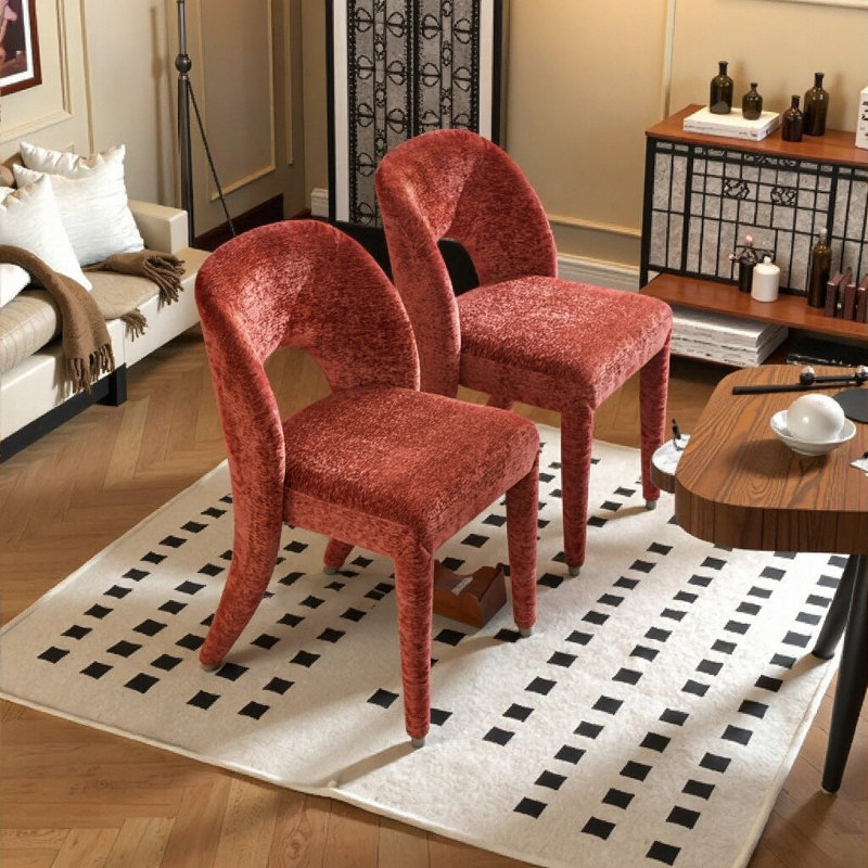 Chaises de salle à manger, Rouge