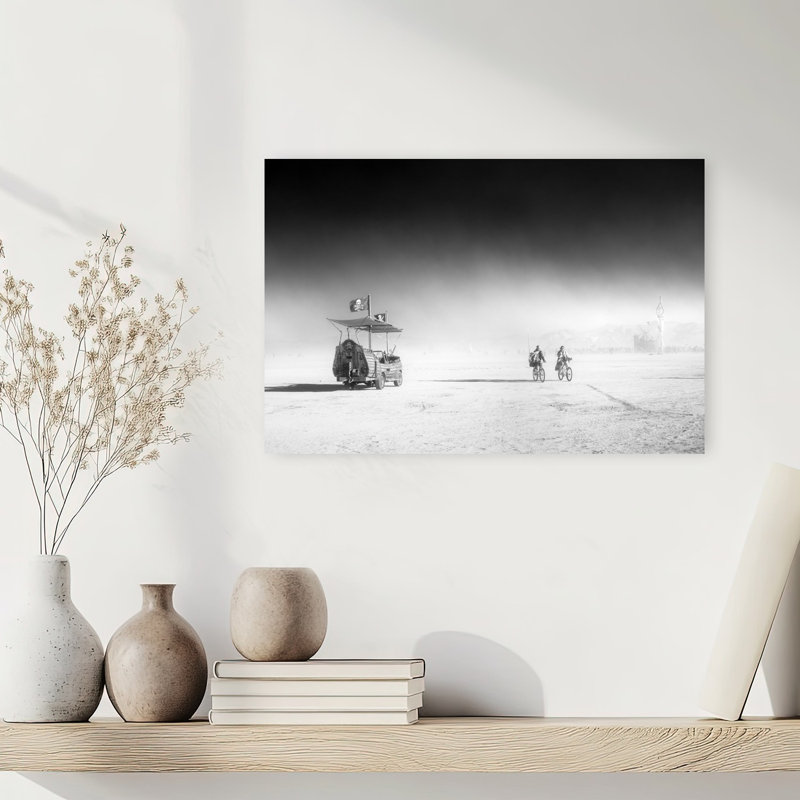 " Pirate Ship Desert Journey Abstract Contemporary Landscape Nature Wall Art Print " Print, 12" H x 18" W