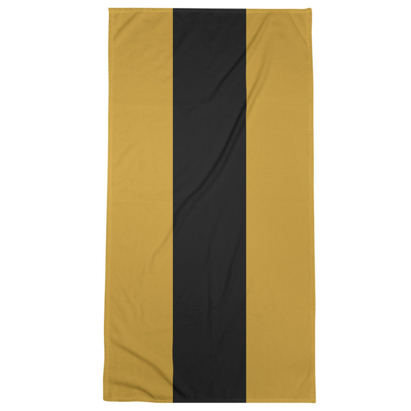 Bath Towel, Light Khaki/Black