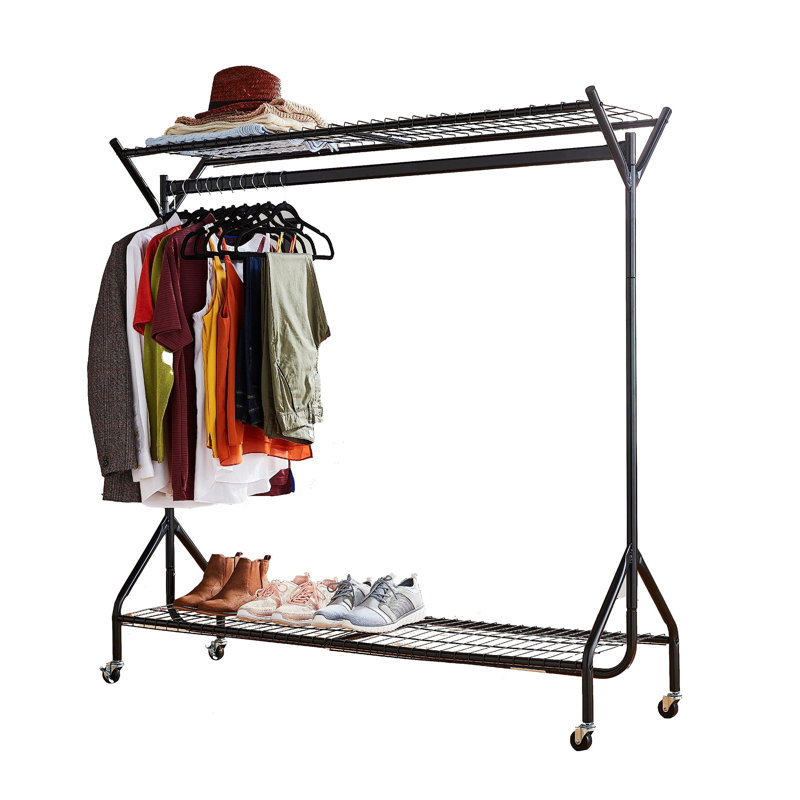 Eilonwy 120cm Rolling Clothing Rack