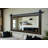 Ozark Hardwood Beveled Mirror With Steel Barn Door Rail